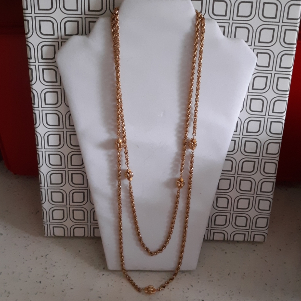 Vintage Monet Goldtone Chain Necklace
